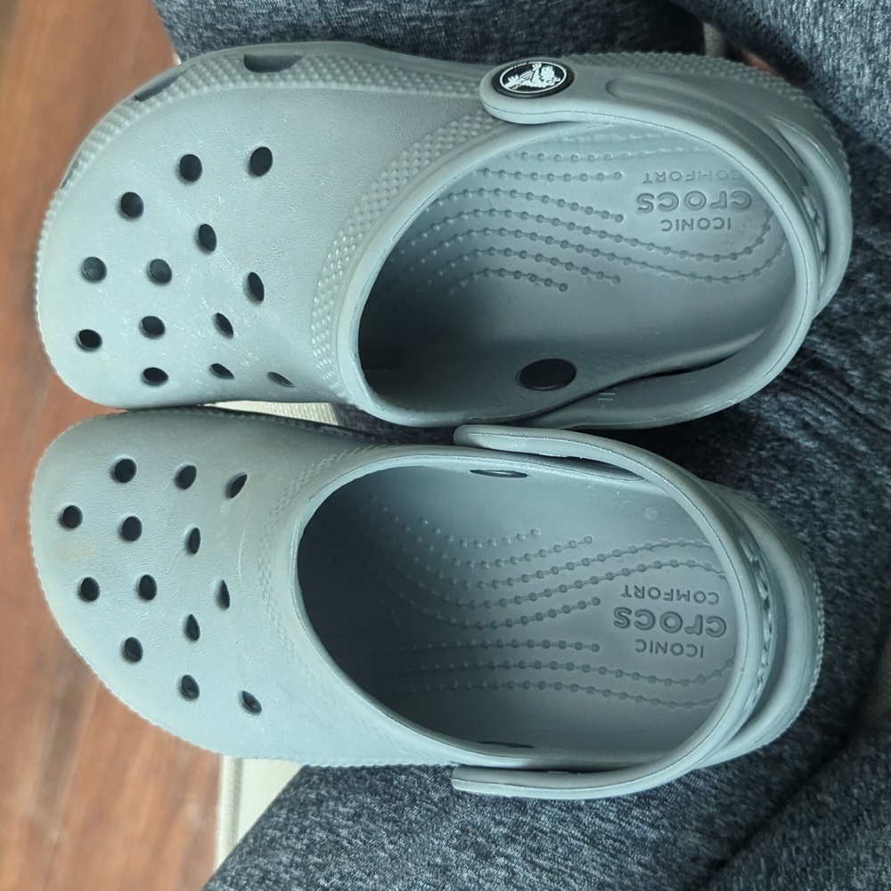Gray Crocs